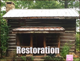 Historic Log Cabin Restoration  Dekalb County, Alabama