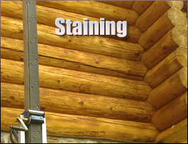  Collinsville, Alabama Log Home Staining